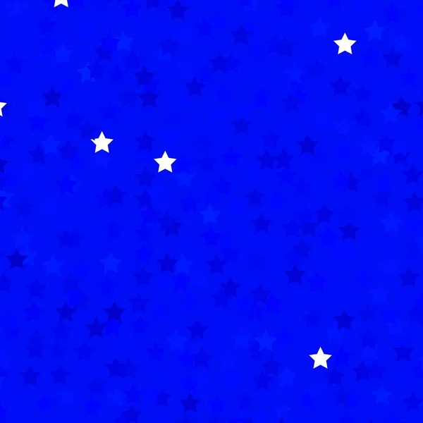 Heller Blauer Vektorhintergrund Mit Kleinen Und Großen Sternen Leuchtend Bunte — Stockvektor