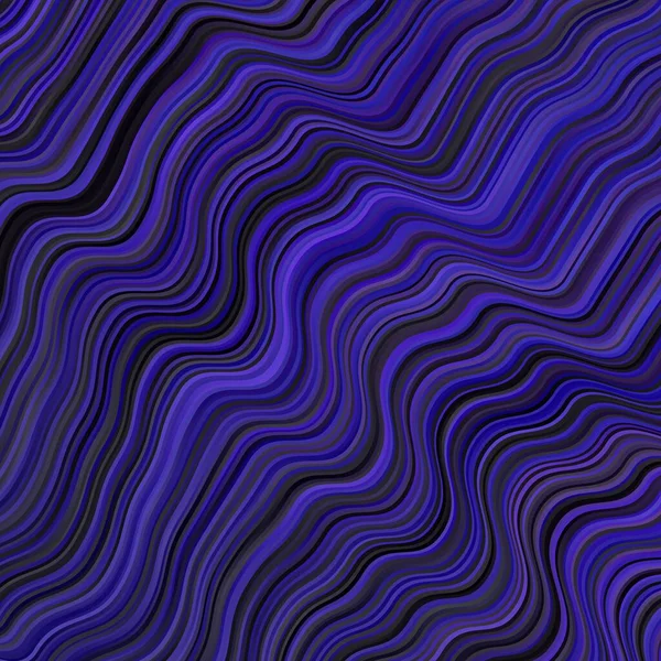 円弧の濃い紫色のベクトル背景 グラデーションカーブのあるハーフトーンスタイルのイラスト コマーシャルのパターン — ストックベクタ