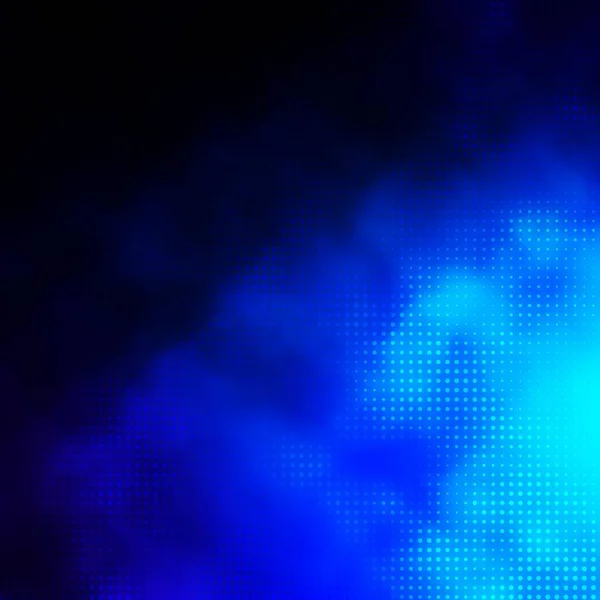 Fond Vectoriel Bleu Foncé Avec Bulles Disques Colorés Abstraits Sur — Image vectorielle