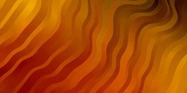 Fondo Vector Naranja Oscuro Con Curvas Ilustración Abstracta Con Líneas — Archivo Imágenes Vectoriales