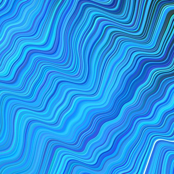 Темний Векторний Фон Blue Вигнутими Лініями Кругова Абстрактна Ілюстрація Градієнтом — стоковий вектор