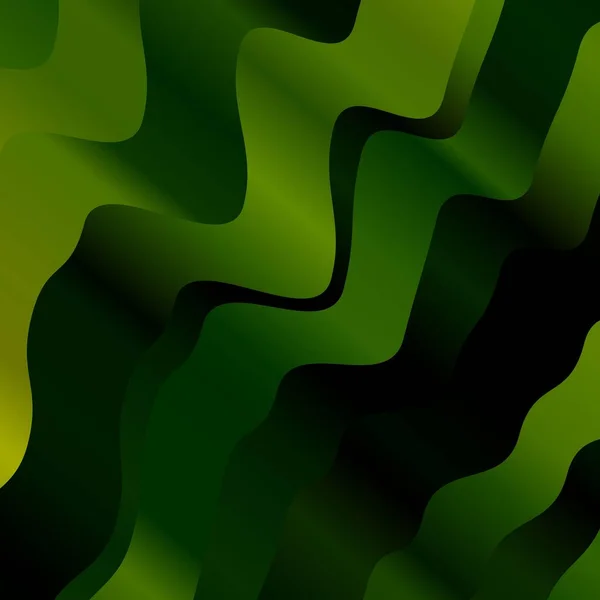 Hellgrüner Vektorhintergrund Mit Kurven Bunte Illustration Die Aus Kurven Besteht — Stockvektor