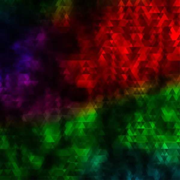 Тёмный Многоцветный Векторный Фон Прямыми Треугольниками Сияющая Абстрактная Иллюстрация Красочными — стоковый вектор