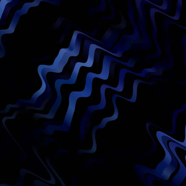 Mise Page Vectorielle Bleu Foncé Avec Courbes — Image vectorielle