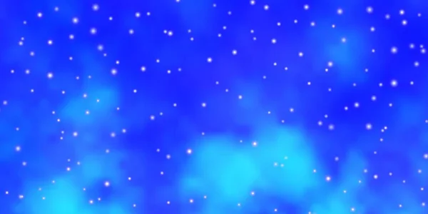 Luz Azul Vector Fondo Con Estrellas Colores — Vector de stock