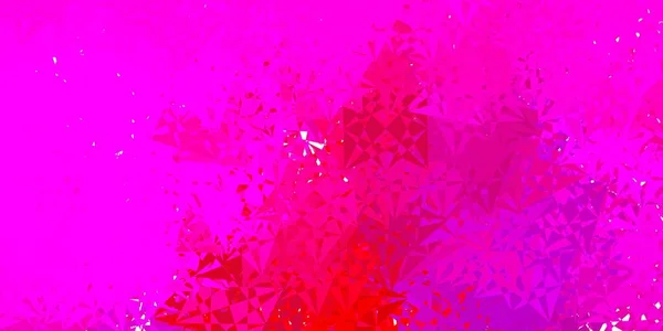多角形をした濃いピンクのベクトルパターン 三角形の形をした壮大な抽象画 Cm用テンプレート — ストックベクタ