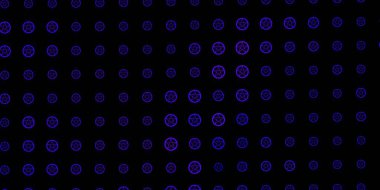 Esrarengiz işaretli koyu mor vektör şablonu. Gradyan simya şekilli renkli bir illüstrasyon. En iyi tasarım Cadılar Bayramı olayları.