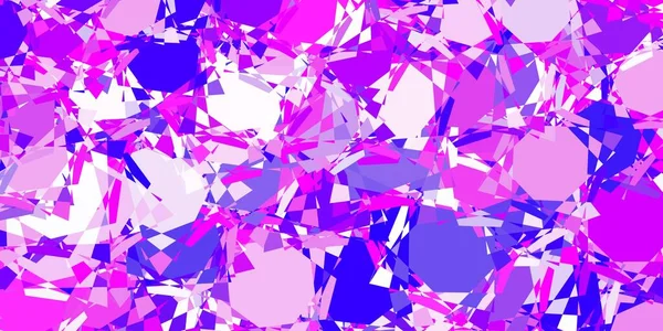 Светло Фиолетовый Розовый Векторный Фон Полигональными Формами Выдающаяся Абстрактная Иллюстрация — стоковый вектор