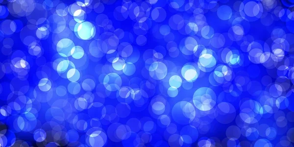 Fond Vectoriel Bleu Foncé Avec Bulles Illustration Avec Ensemble Sphères — Image vectorielle