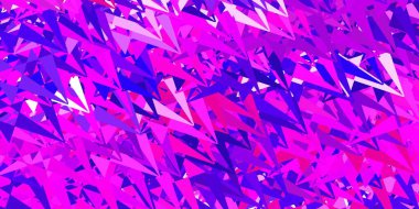 Açık mavi, üçgenli, çizgili kırmızı vektör arkaplanı. Üçgen şekilli, şekilli muhteşem soyut çizimler. Reklamlarınıza basit bir ekleme..