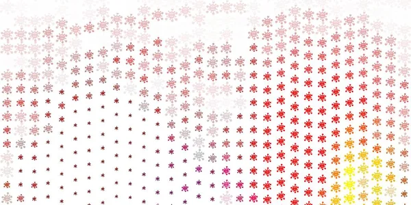 Rose Clair Fond Vectoriel Rouge Avec Des Symboles Covid Illustration — Image vectorielle