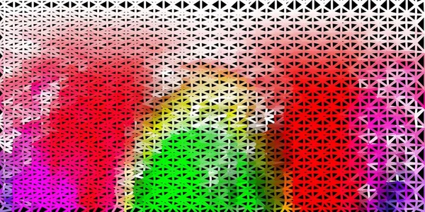 Lichtroze Groene Vector Driehoek Mozaïek Achtergrond Kleurrijke Abstracte Illustratie Met — Stockvector