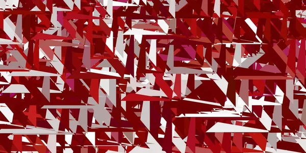 Светло Красный Векторный Фон Многоугольными Формами Иллюстрация Абстрактными Красочными Треугольными — стоковый вектор