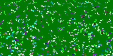 Memphis şekilli hafif çok renkli vektör dokusu. Soyut tarzda renkli şekilli bir illüstrasyon. Cep telefonları için arka plan.