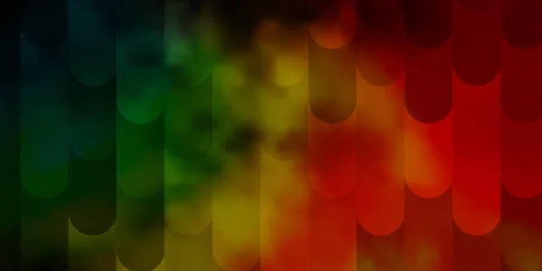 Modèle Vectoriel Multicolore Foncé Avec Lignes Illustration Dégradée Avec Des — Image vectorielle
