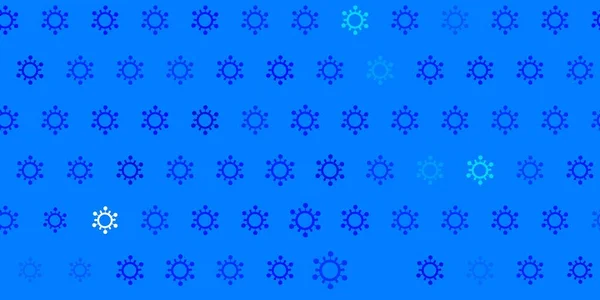 Patrón Vectorial Azul Claro Con Elementos Coronavirus Ilustración Inteligente Con — Vector de stock
