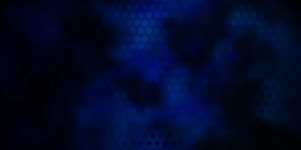 Donkerblauwe Vectorachtergrond Met Vlekken Glitter Abstracte Illustratie Met Kleurrijke Druppels — Stockvector
