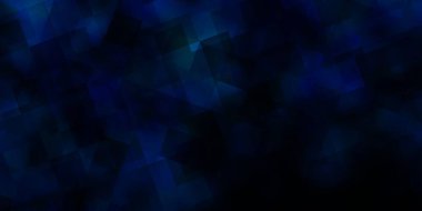 Koyu mavi vektör dokusu üçgen biçiminde. Üçgen şekilli ışıltılı soyut çizimler. Reklamlar için desen.