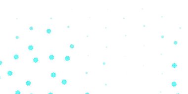 Açık yeşil vektör düzeni ve güzel kar taneleri. Buz ve karlı akıllı geometrik soyut çizim. Yeni yıl web siteleri deseni.