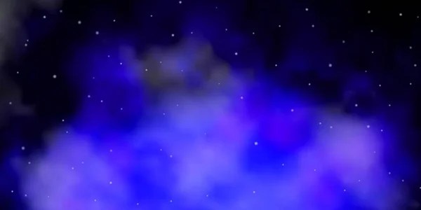 Modelo Vetor Blue Escuro Com Estrelas Néon —  Vetores de Stock