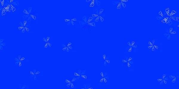 Hellblauer Vektor Abstrakter Hintergrund Mit Blättern Leuchtend Farbige Illustration Mit — Stockvektor