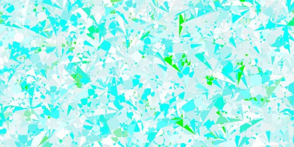 Hellblauer Grüner Vektorhintergrund Mit Dreiecken Linien Hervorragende Abstrakte Illustration Mit — Stockvektor