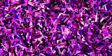 Koyu Mor, pembe vektör arkaplan, çizgiler, üçgenler. Renkli üçgenli modern soyut illüstrasyon. Bir cep telefonu için arka plan.