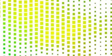 Açık yeşil, dikdörtgen biçiminde sarı vektör dokusu. Soyut tarzda dikdörtgenleri olan modern tasarım. Web siteleri, iniş sayfaları için desen.