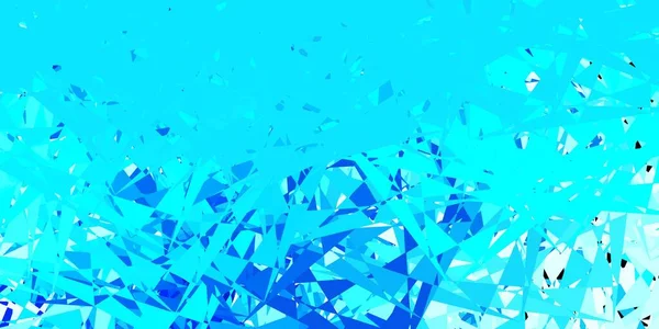 Fondo Vector Azul Claro Con Triángulos Ilustración Abstracta Excepcional Con — Archivo Imágenes Vectoriales
