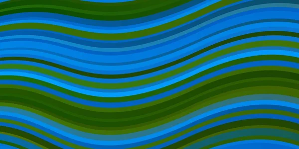 Ljusblå Grön Vektormall Med Kurvor — Stock vektor