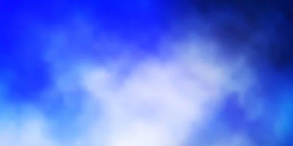 Azul Claro Patrón Vector Amarillo Con Nubes — Vector de stock