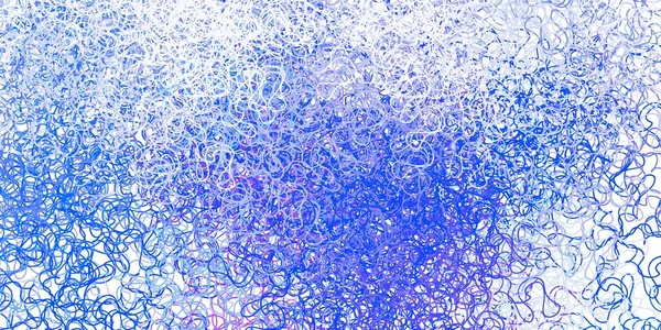 Hellrosa Blaue Vektorschablone Mit Geschwungenen Linien Bunte Illustration Die Aus — Stockvektor