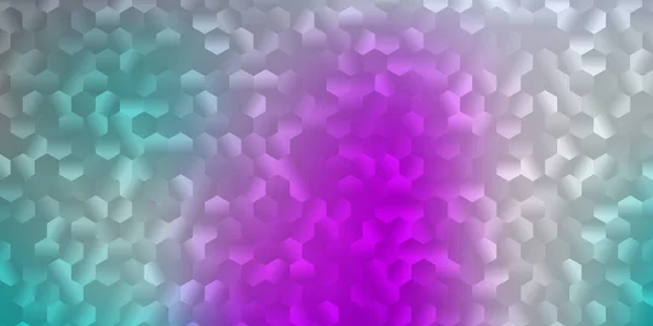 Светло Розовая Голубая Векторная Текстура Цветными Шестиугольниками Умный Дизайн Абстрактном — стоковый вектор