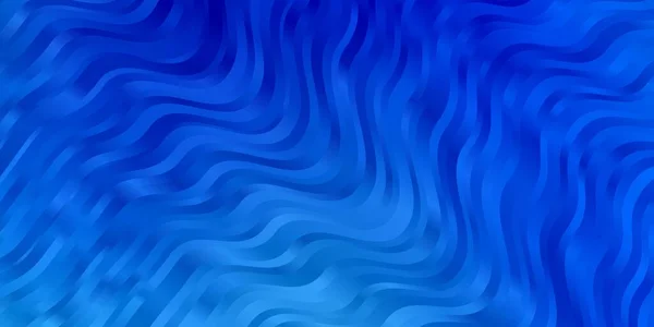 Fond Vectoriel Bleu Clair Avec Lignes Courbées — Image vectorielle