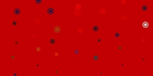 Bleu Clair Motif Vectoriel Jaune Avec Sphères Disques Colorés Abstraits — Image vectorielle