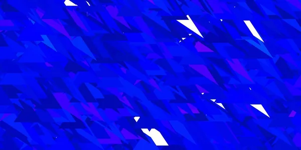 Modèle Vectoriel Bleu Clair Avec Des Formes Triangulaires Magnifique Illustration — Image vectorielle