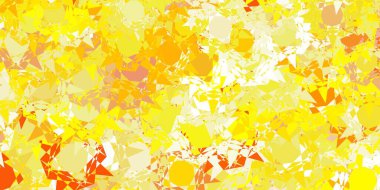 Açık sarı arka plan üçgenli, çizgili. Soyut renkli üçgen şekilli illüstrasyon. İniş sayfaları.