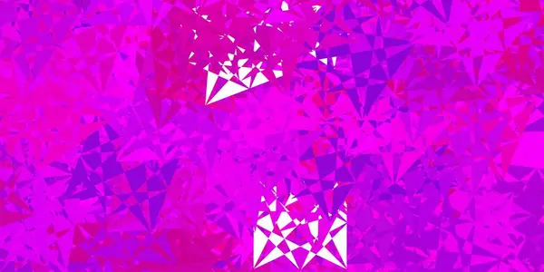 Texture Vectorielle Rose Clair Avec Des Triangles Aléatoires Illustration Abstraite — Image vectorielle
