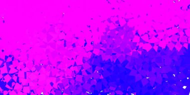 Açık pembe, poligonal formlu mavi vektör arkaplan. Modern tarzda üçgen şekilli akıllı soyut çizimler. Insperarion için tasarımı başlat.