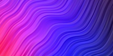 Açık Mavi, eğri çizgili kırmızı vektör arkaplanı.