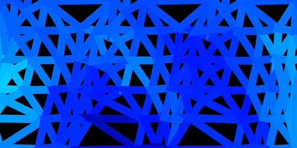 Fond Mosaïque Triangle Vectoriel Bleu Foncé Illustration Abstraite Avec Élégants — Image vectorielle