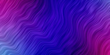 Koyu pembe, dairesel yay ile mavi vektör arkaplan.