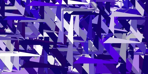 Hellviolettes Vektormuster Mit Polygonalen Formen Illustration Mit Abstrakten Bunten Dreiecksformen — Stockvektor