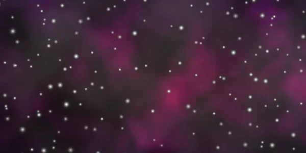 Fondo Vectorial Púrpura Oscuro Con Estrellas Coloridas — Archivo Imágenes Vectoriales