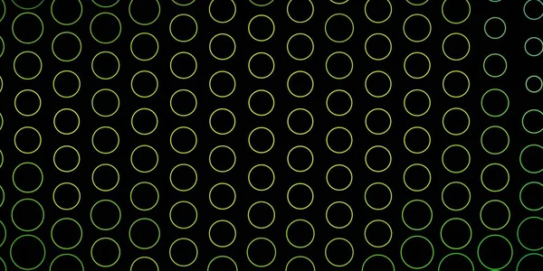 Modèle Vectoriel Vert Foncé Avec Cercles — Image vectorielle