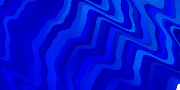Темный Синий Вектор Искушают Линиями Красочная Абстрактная Иллюстрация Градиентными Кривыми — стоковый вектор