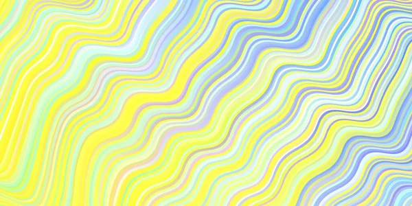 Fond Vectoriel Multicolore Clair Avec Des Lignes Douces Illustration Abstraite — Image vectorielle