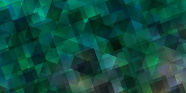 Açık mavi vektör deseni ve çokgen tarzı. Renkli üçgenli modern soyut illüstrasyon. Broşürler, broşürler için desen