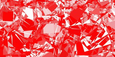 Üçgen şekilli açık kırmızı vektör şablonu. Üçgen şekilleri soyut bir şekilde renk değişimine sahiptir. Duvar kağıtlarınız için tasarım.