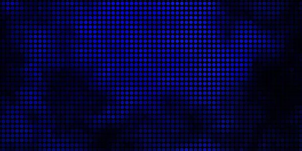Темно Синий Векторный Узор Сферами Абстрактная Иллюстрация Красочными Пятнами Стиле — стоковый вектор